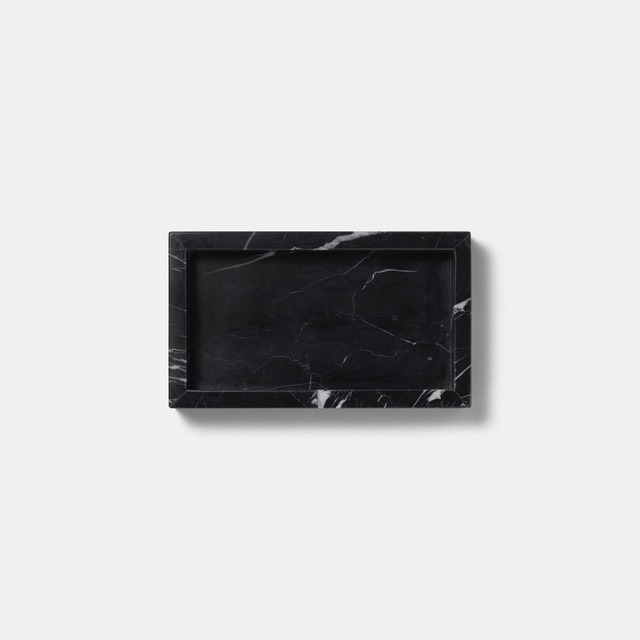 MARBLE TRAY - Nero marquina × Small