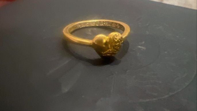 CHROME HEARTS クロムハーツ CHハート バブルガムリング 22K ゴールド