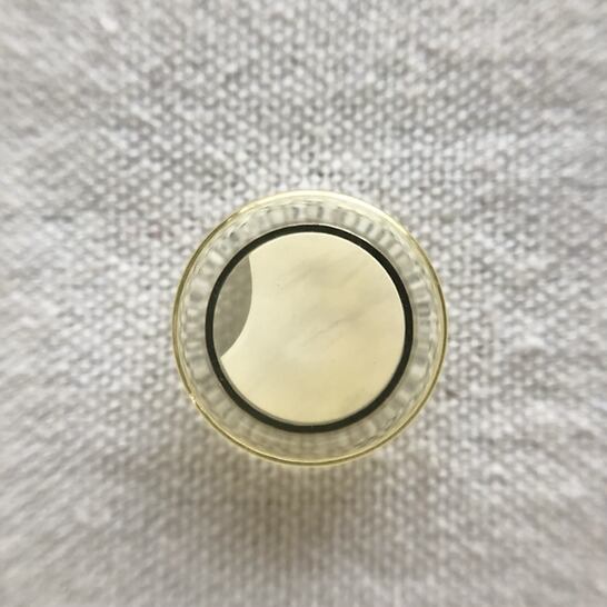 クリアフレーム×クリームイエローマーブル 18㎜