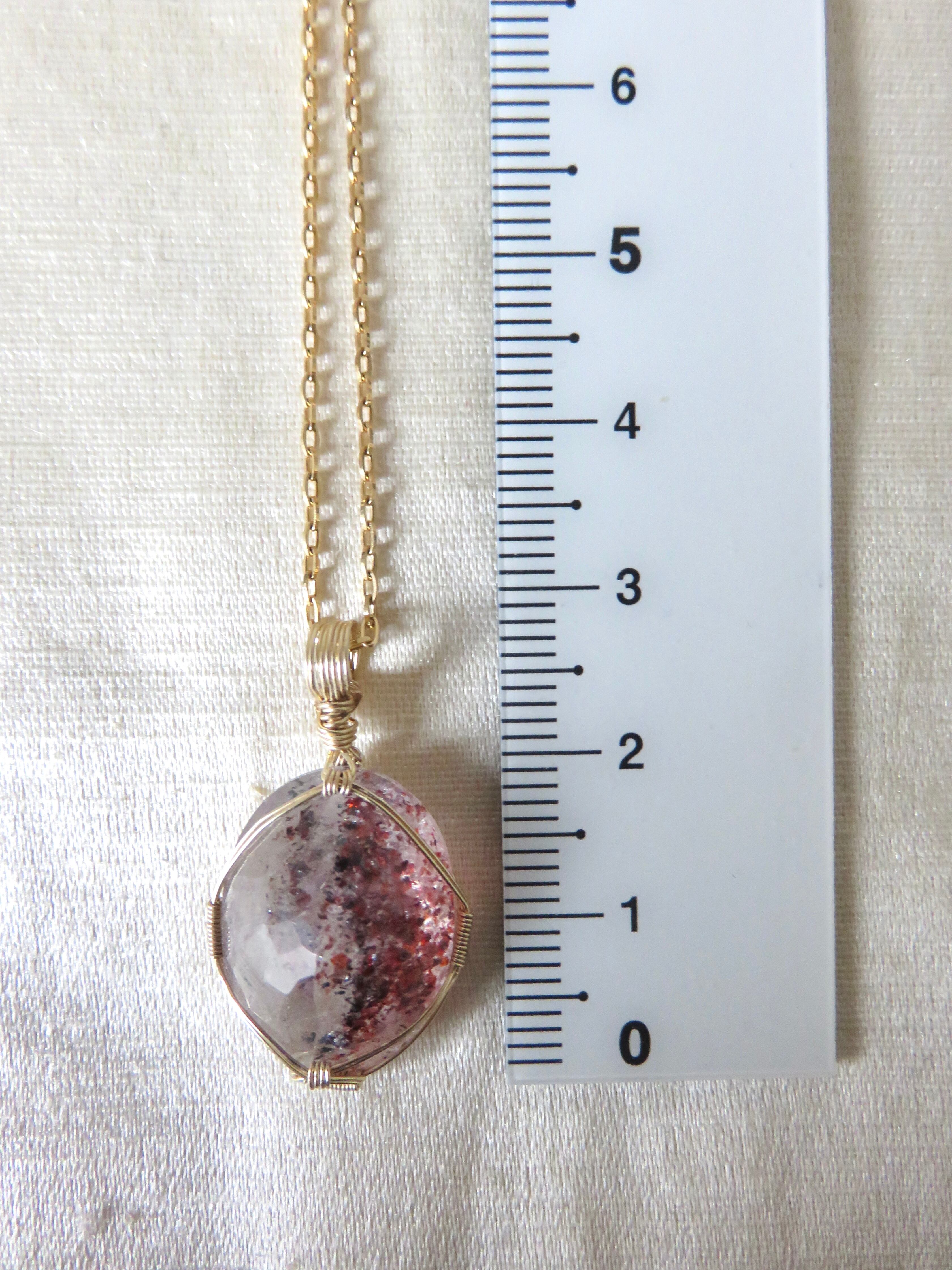 レピドクロサイト　薄ピンク　ペンダントトップ レピドクロサイト 薄ピンク ペンダントトップ