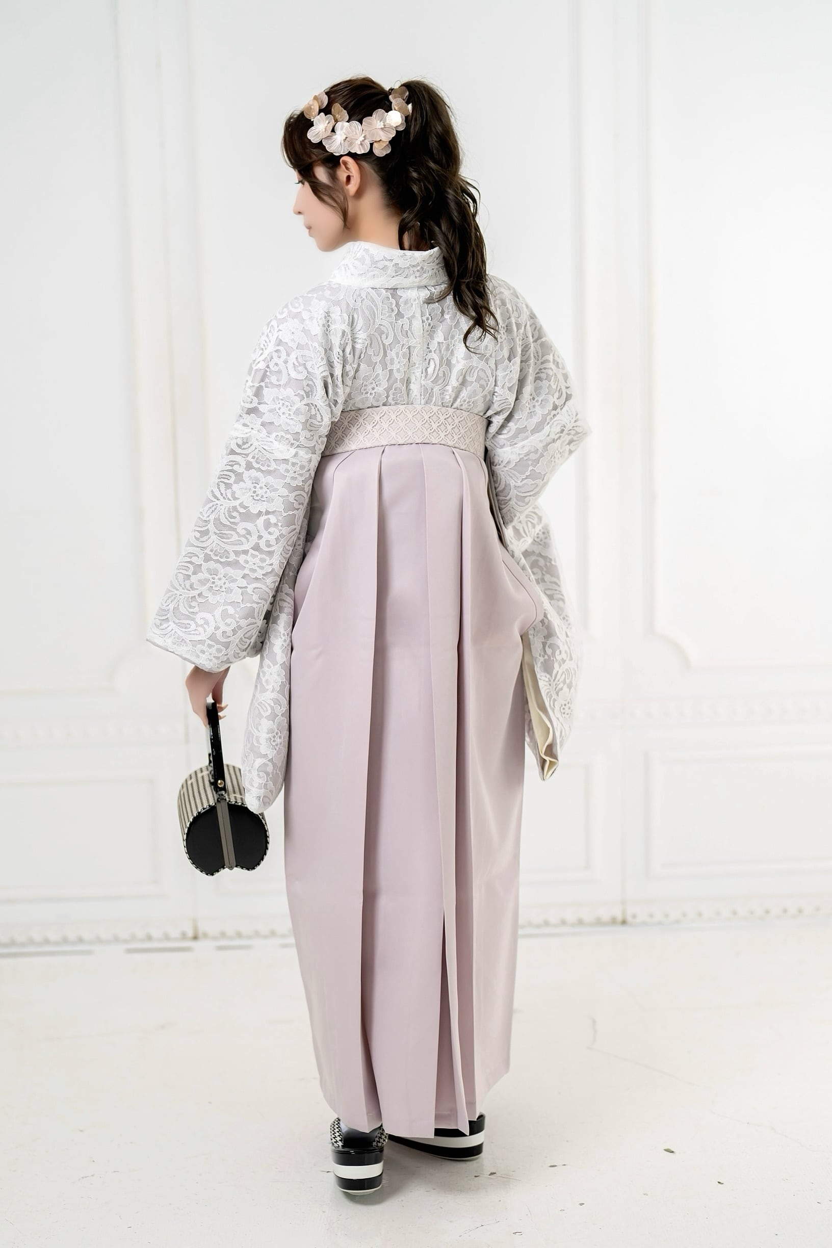 Kimono Sienne 卒業式袴3点セット レース二尺袖着物 袴 レース袴