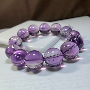 透明度抜群!!艶々ライトカラーアメジスト・ブレスレット