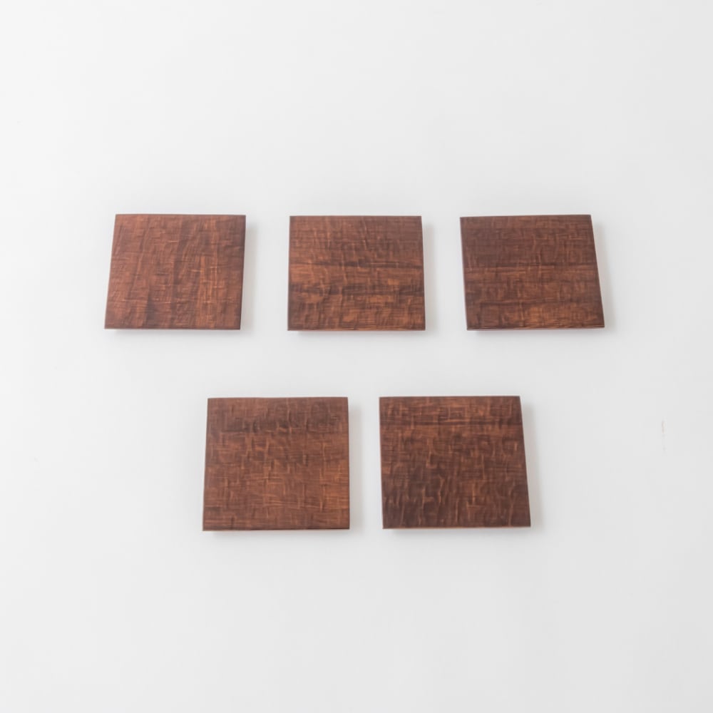 桐・コースター(はつり)　2枚セット