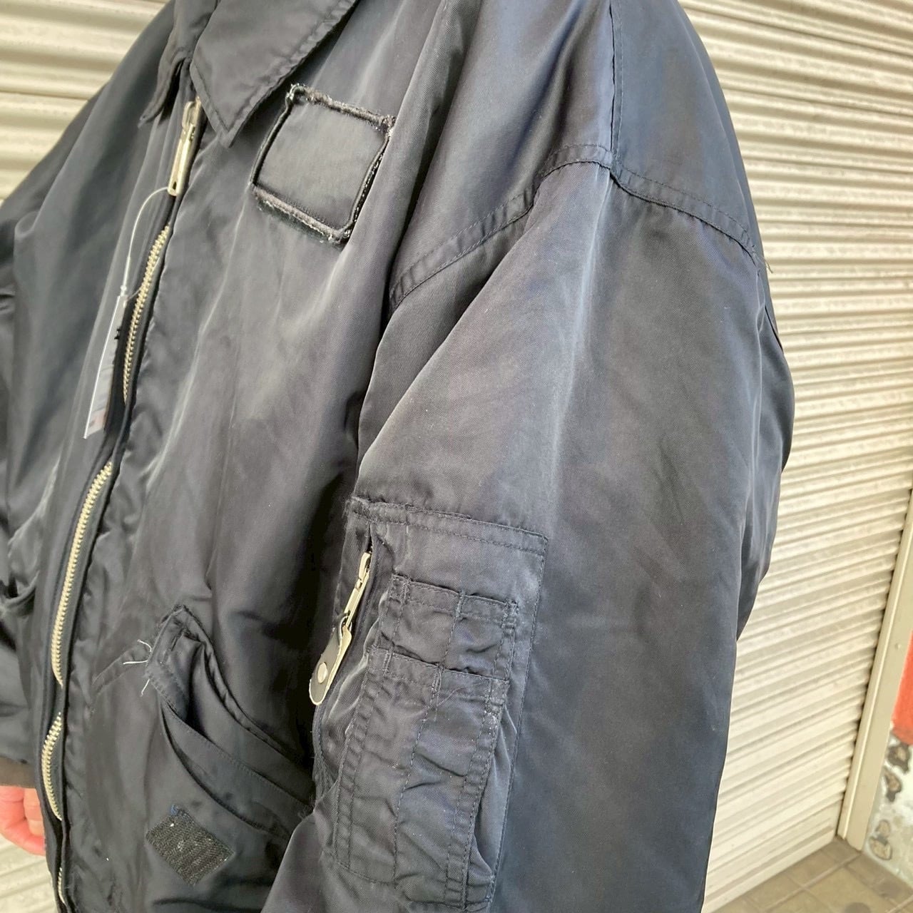 ミリタリー フライトジャケット ネイビー XLサイズ CWU vintage ミリタリー フライトジャケット ネイビー XLサイズ CWU vintage