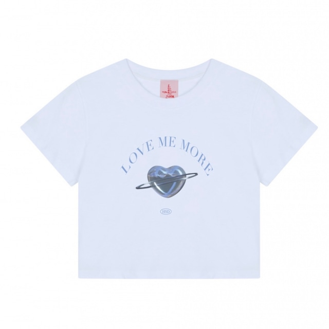 [HIGH SCHOOL DISCO] BLUE HEART POINT CROP TOP 正規品 韓国ブランド 韓国ファッション Tシャツ