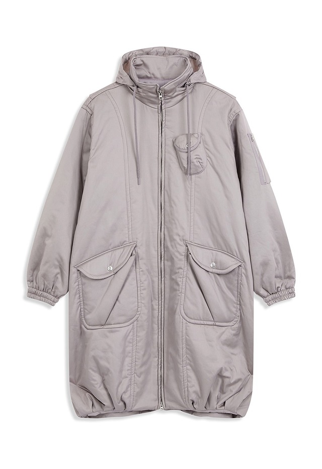 [OPEN YY] CARGO LONG COAT, GRAY 正規品 韓国ブランド 韓国通販 韓国代行 韓国ファッション オープン ワイワイ 日本 店舗