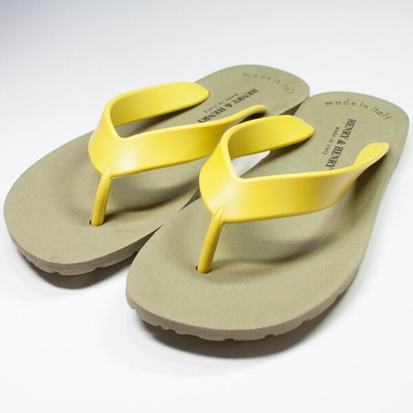 HENRY&HENRY］サンダル FLIPPER レディス／メンズ｜Verde／Yellow