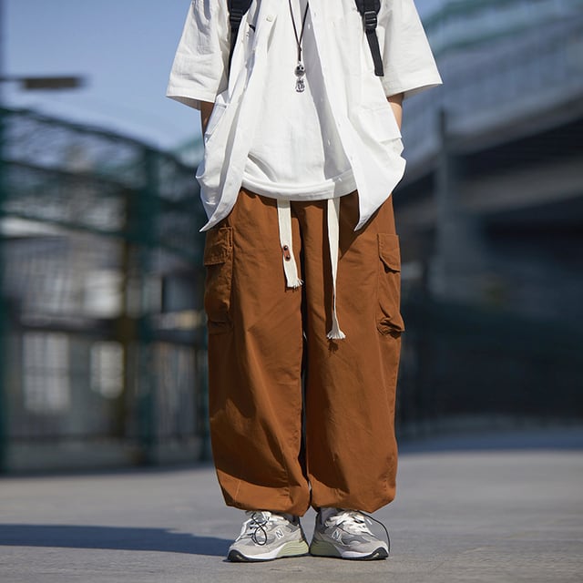 ワイドパラシュートパンツ / Wide-Leg Parachute Pants
