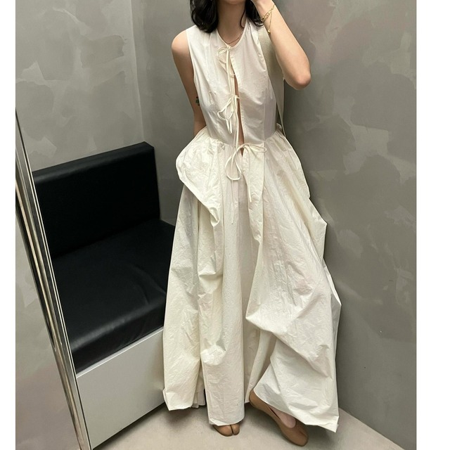 Asymmetrical Sleeveless Maxi Dress＊S-806