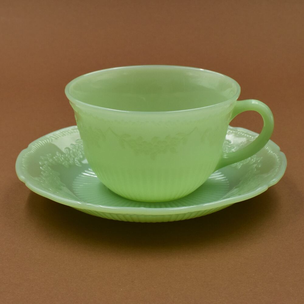 未使用★ファイヤーキング/ジェダイ/アリス/カップ&ソーサー2セット ファイヤーキング アリス カップ\u0026ソーサー 1客 Fire-King ジェダイ