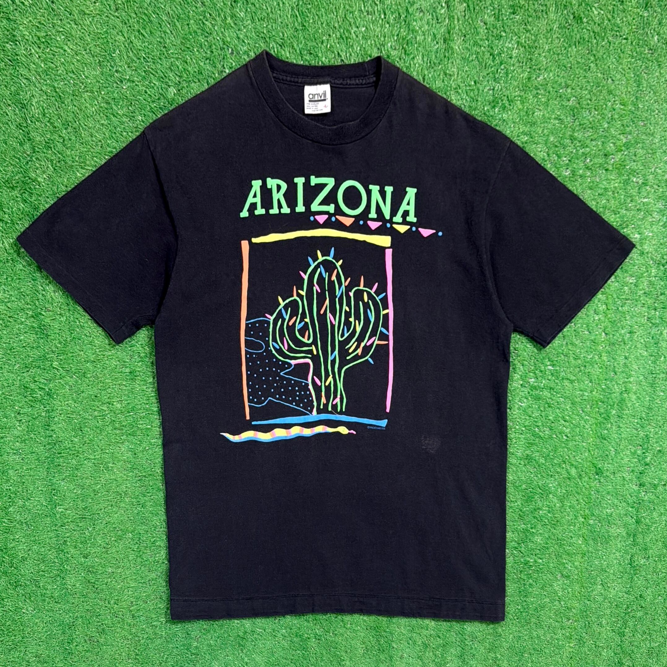 Men's】 90s ARIZONA サボテン イラスト Tシャツ / アメリカ製 USA製
