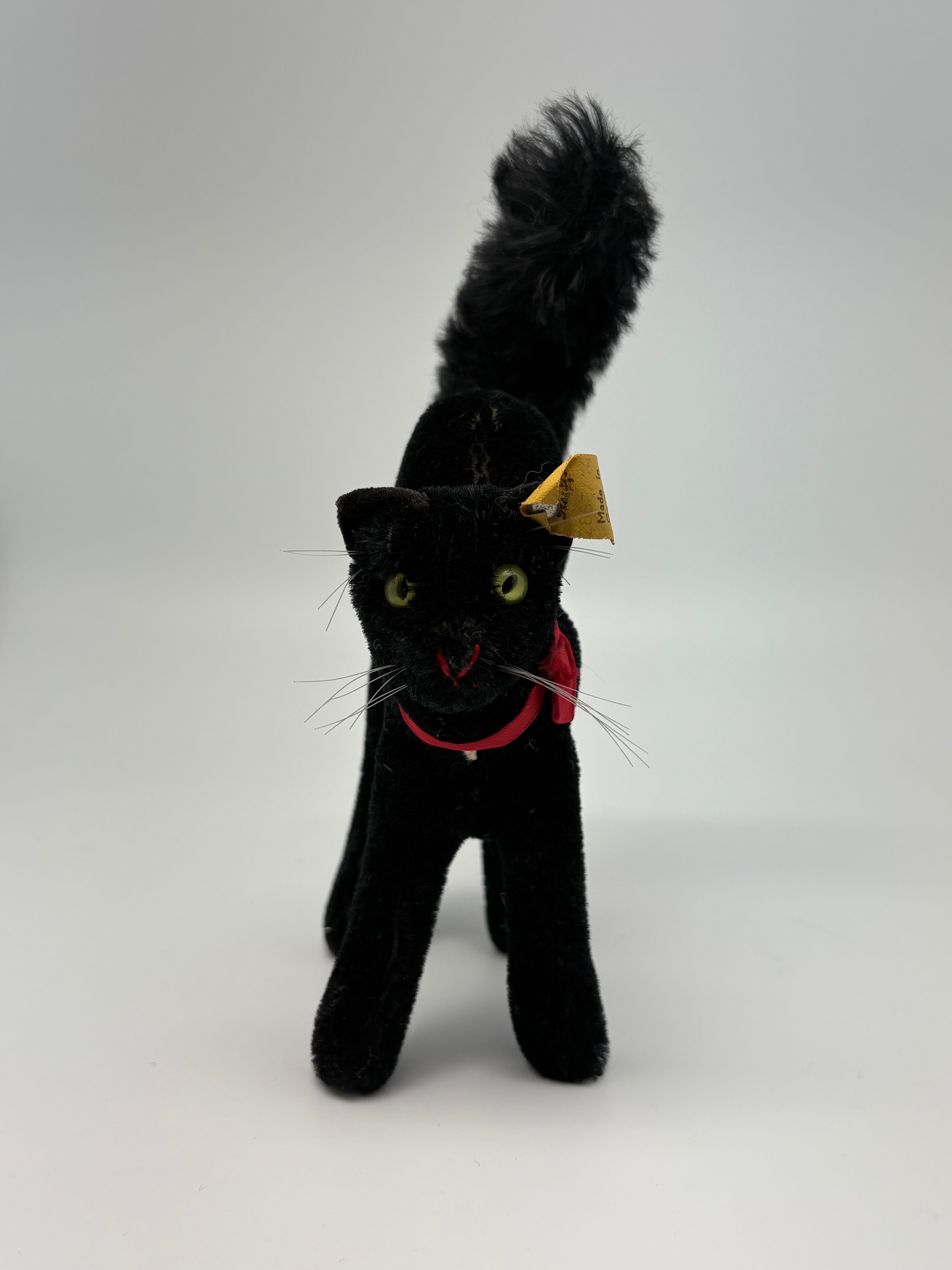 オールド シュタイフ ネコ トムキャット Steiff Black Tom Cat 14cm