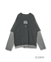 ショートスリーブレイヤードTシャツ (D/GRAY) CQ-49034