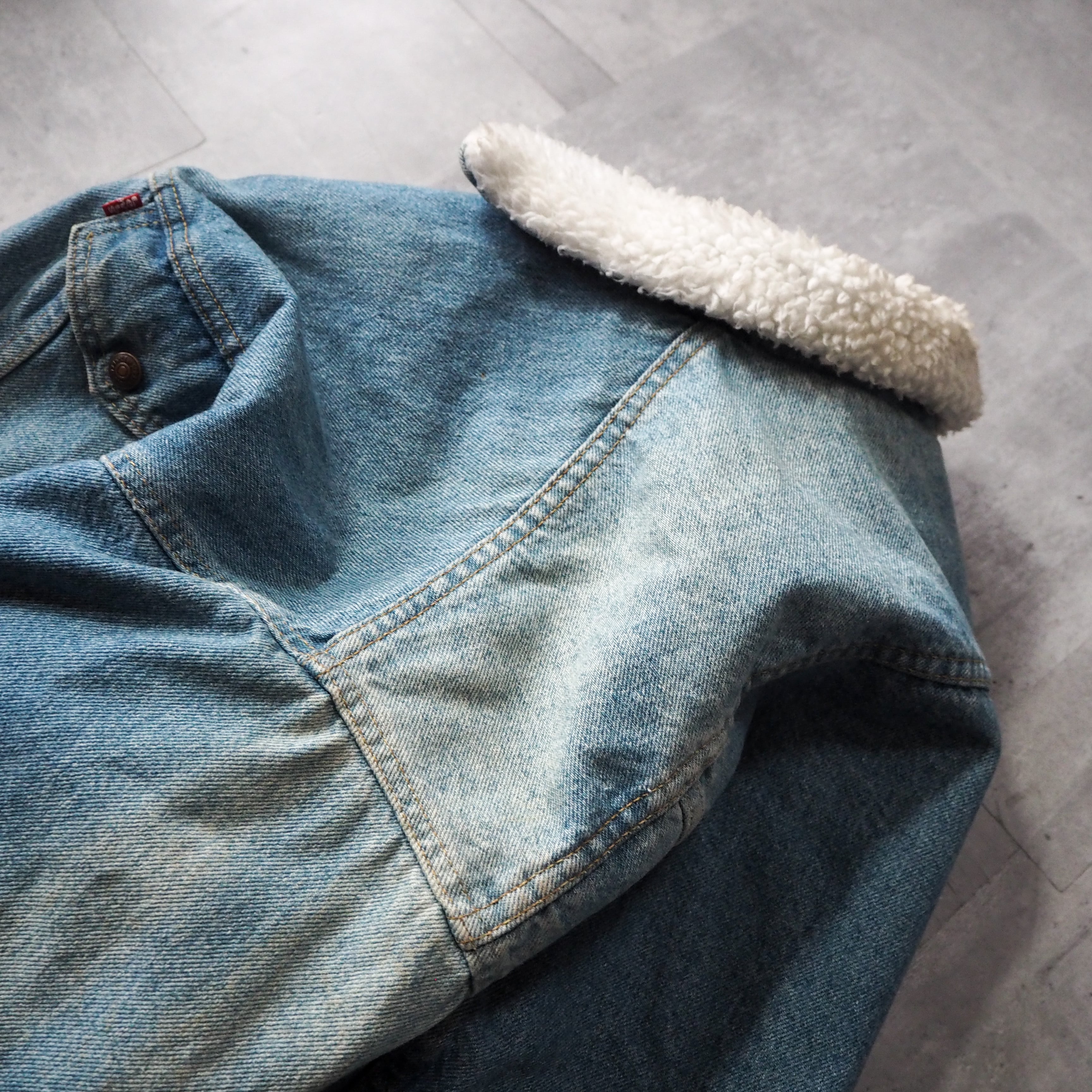 80s “Levi's 70609” denim boa jacket XL made in USA 80年代 80s “Levi's 70609” denim boa jacket XL made in USA 80年代