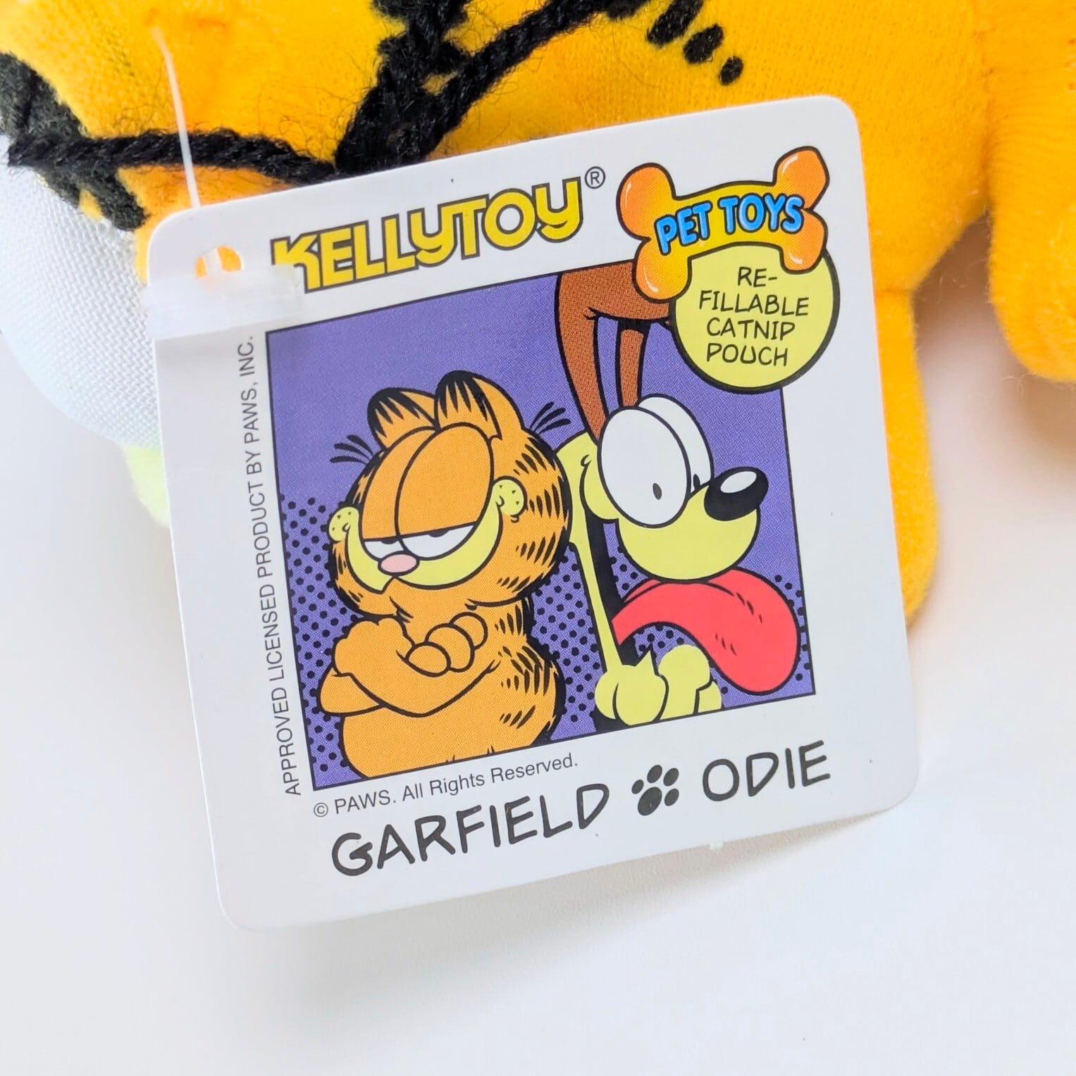 ♧ ☆ VINTAGE2004 ☆【ガーフィールド(Garfield)ぬいぐるみキーホルダー】PLUSH KeyHolder 2004年製〚アメリカン雑貨 アメトイ〛