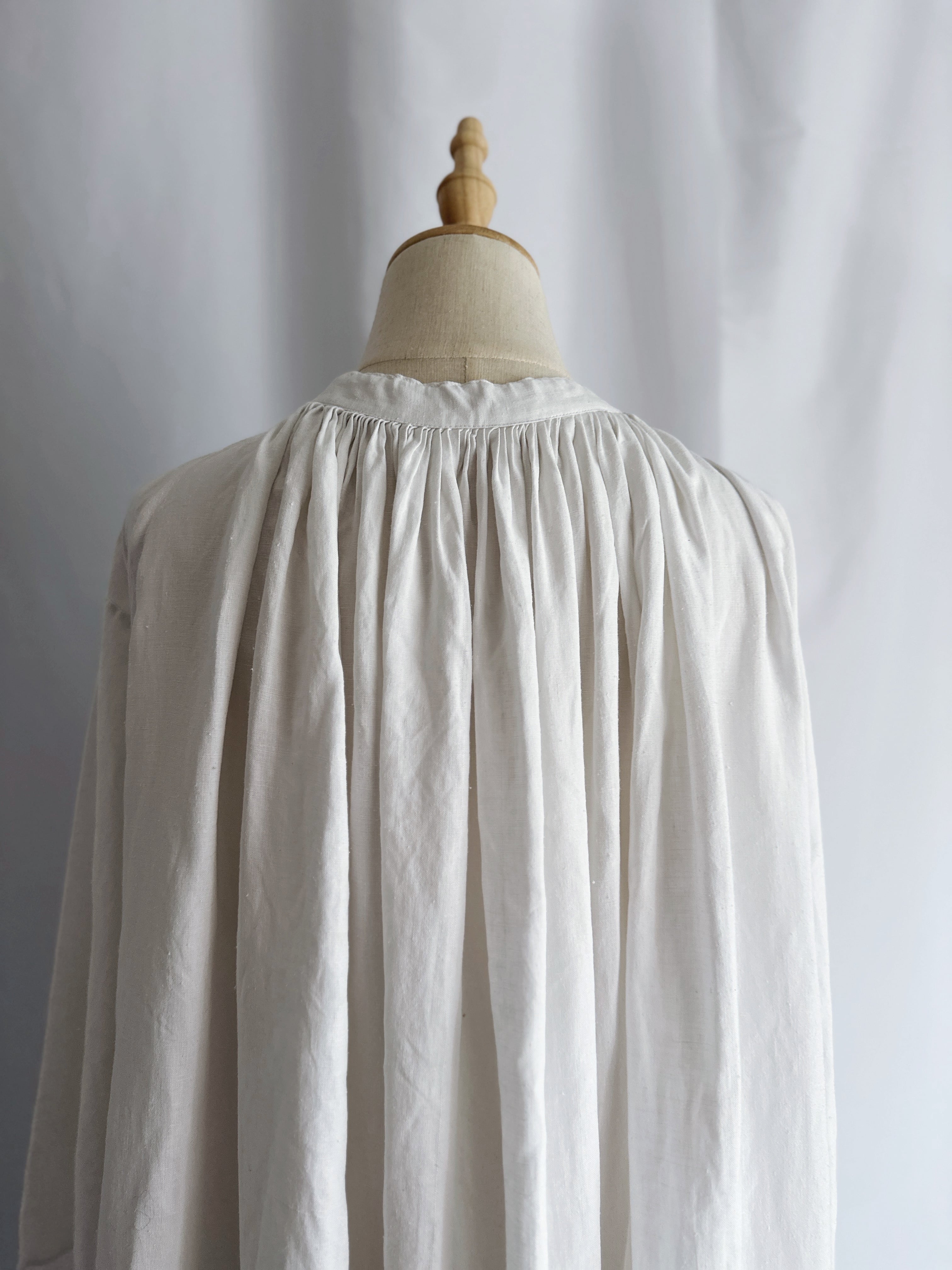 希少 ヴィンテージ チャーチスモック ロングドレス クロス