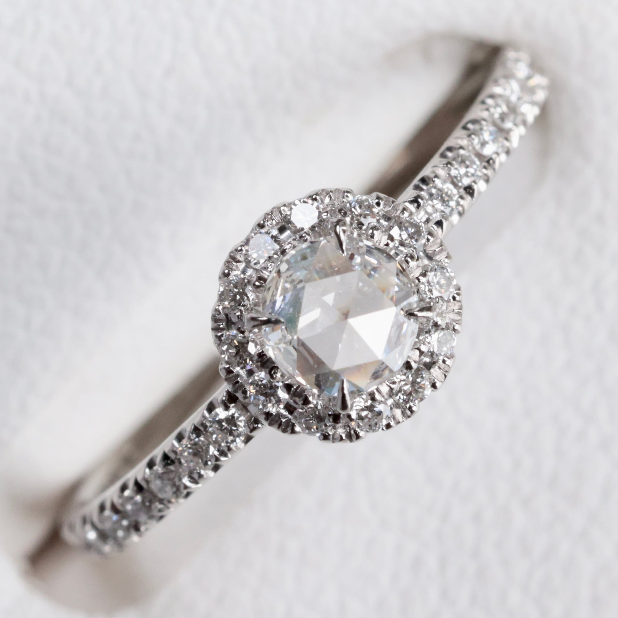 Pt900 AHKAH PEME ダイヤモンド 0.30ct リング ローズカット  