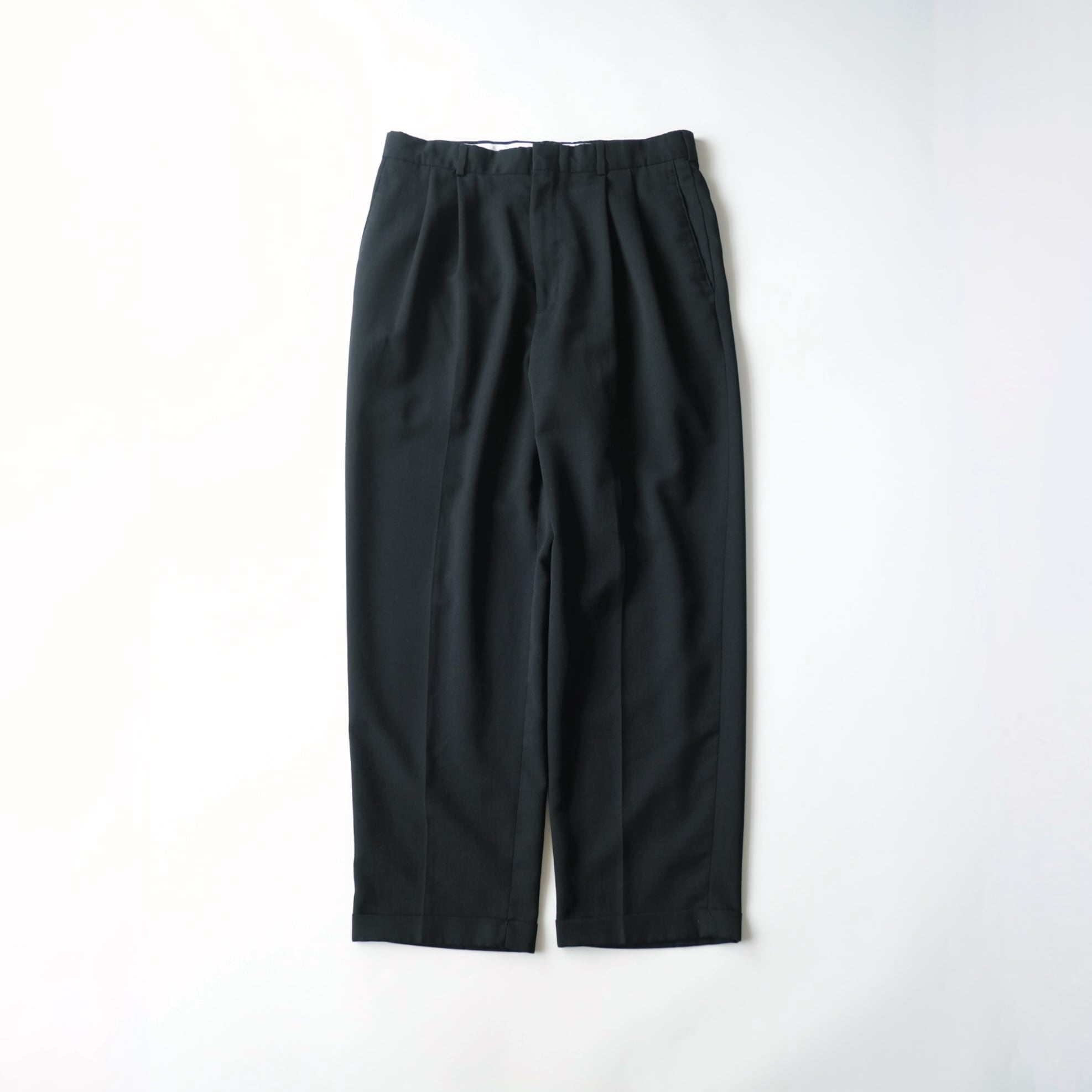 00s Slates 2タック スラックス 黒 ブラック w34 L29 SLATES】00's Two tuck Slacks Black W34 L34 | RE:FOUND