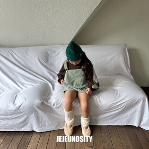 ［即納］jejeunosity corduroy short overalls