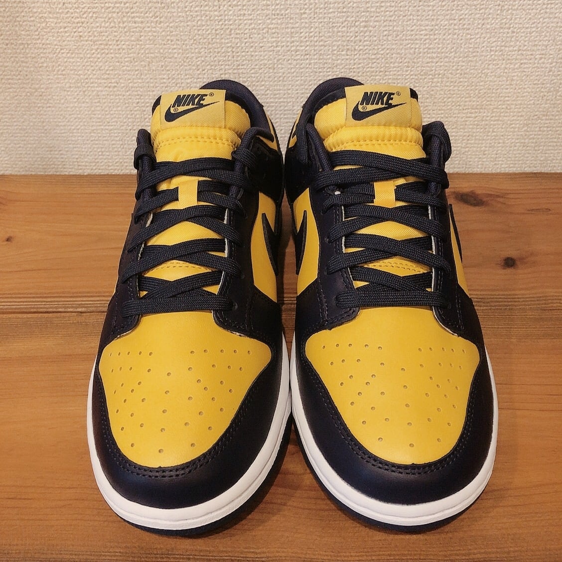 NIKE DUNK LOW MICHIGAN VARSITY MAIZE/MIDNIGHT NAVY-WHITE 27cm ...