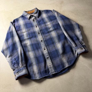 90-00s St.JOHN'S BAY Ombre Flannel Shirt