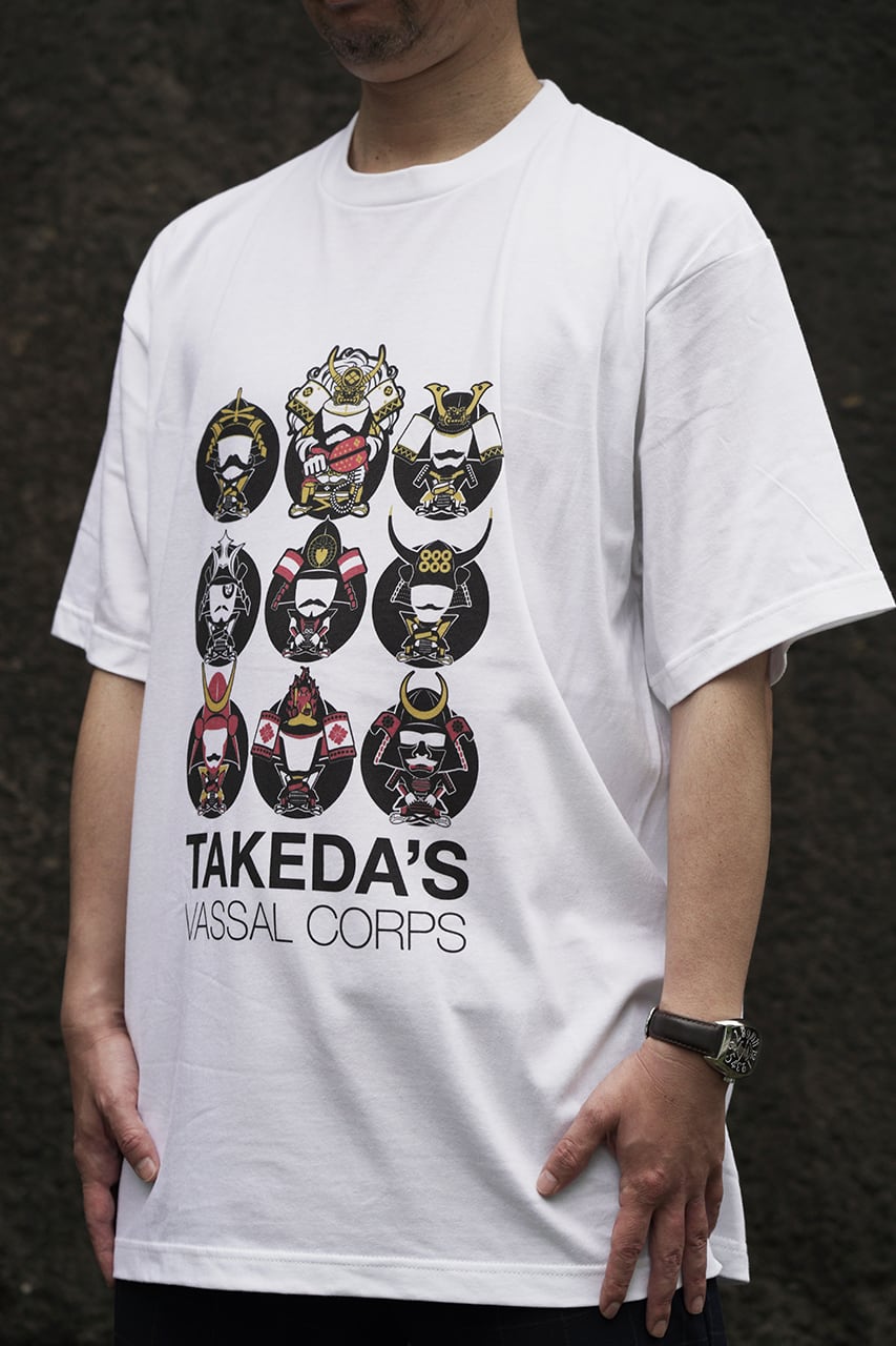 武田家臣団 Tシャツ（白） | 戦国と武将のアイテム yockdesign Rekishi