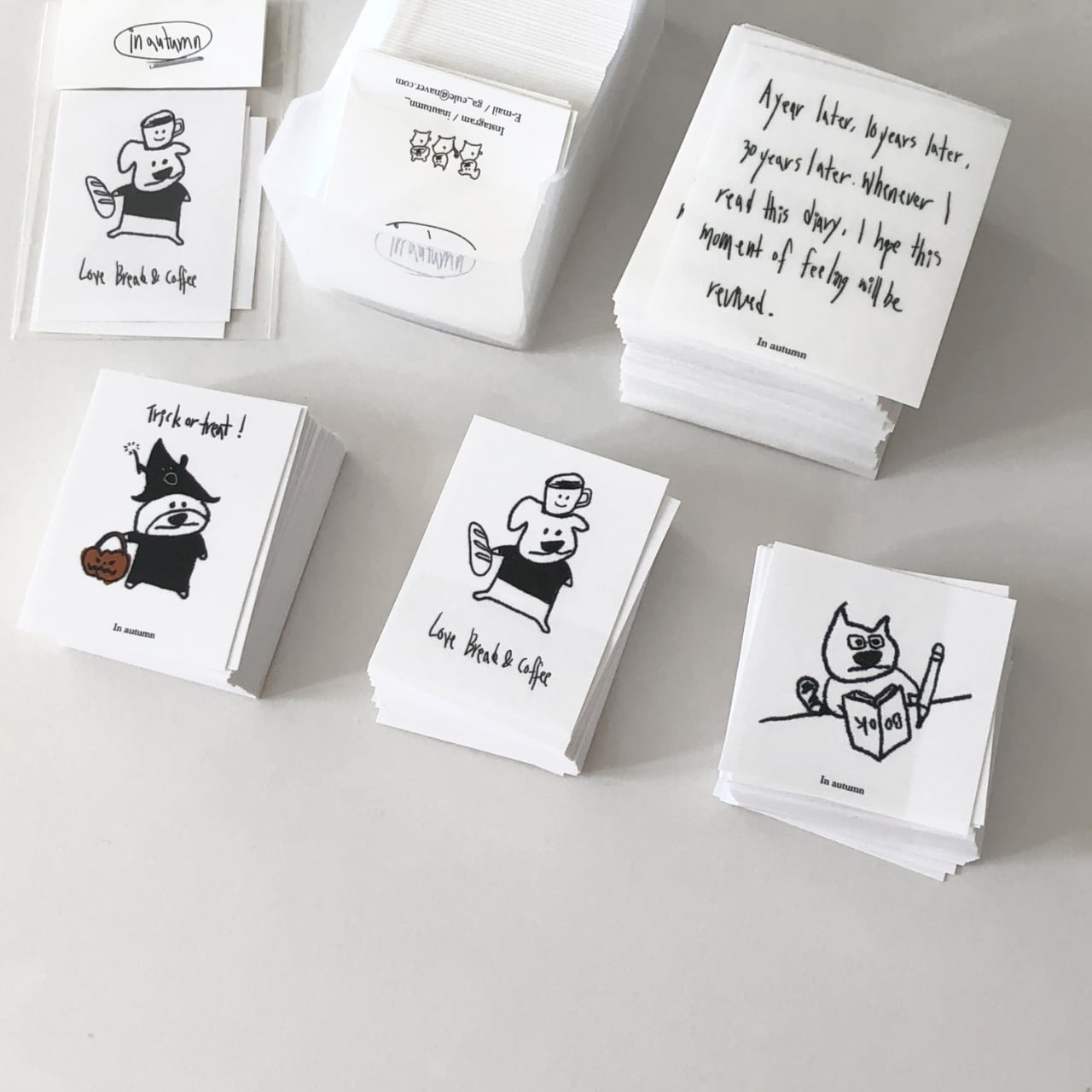 in autumn] Sticker pack（10枚） | moim - 韓国雑貨や小物の通販