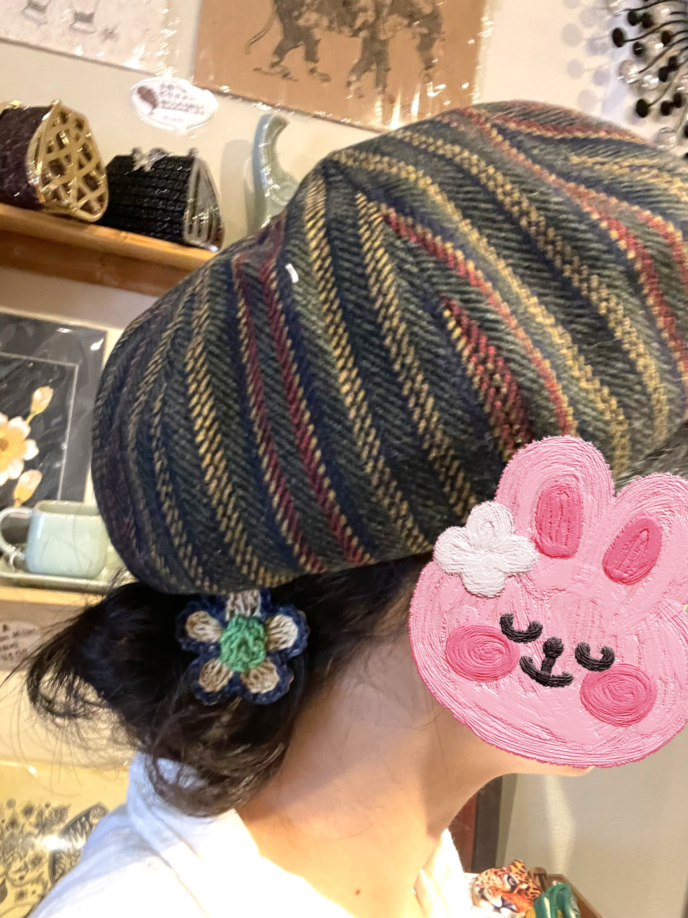 きらめくロゼット様 男の子用髪飾り キラキラ（バレッタ・ヘアクリップ
