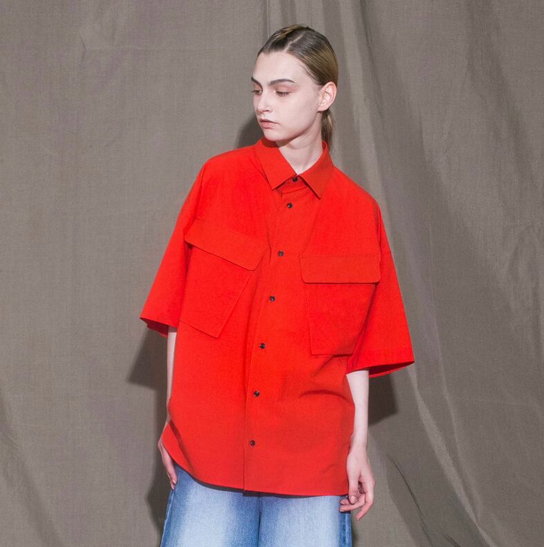 my beautiful landlet』TYPEWRITER OHMI TUMBLER SHORT SLEEVE SHIRT