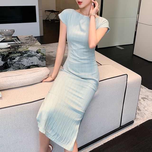 ワンピース レディース 春夏 秋冬 春 夏 秋 冬 緑 フレンチスリーブ ドレス タイトワンピース ミディアムワンピース ミモレ丈 ワンピースドレス ひざ丈ワンピ ドレスワンピース ロングワンピース フォーマル エレガント ミモレワンピース カジュアルワンピ ライトグリーン