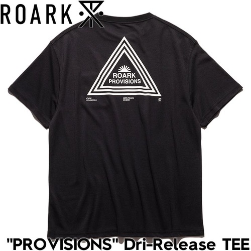 【送料無料】半袖Tシャツ 速乾素材 THE ROARK REVIVAL ロアークリバイバル PROVISIONS Dri-Release TEE RTJDR1102-BLK 日本代理店正規品L