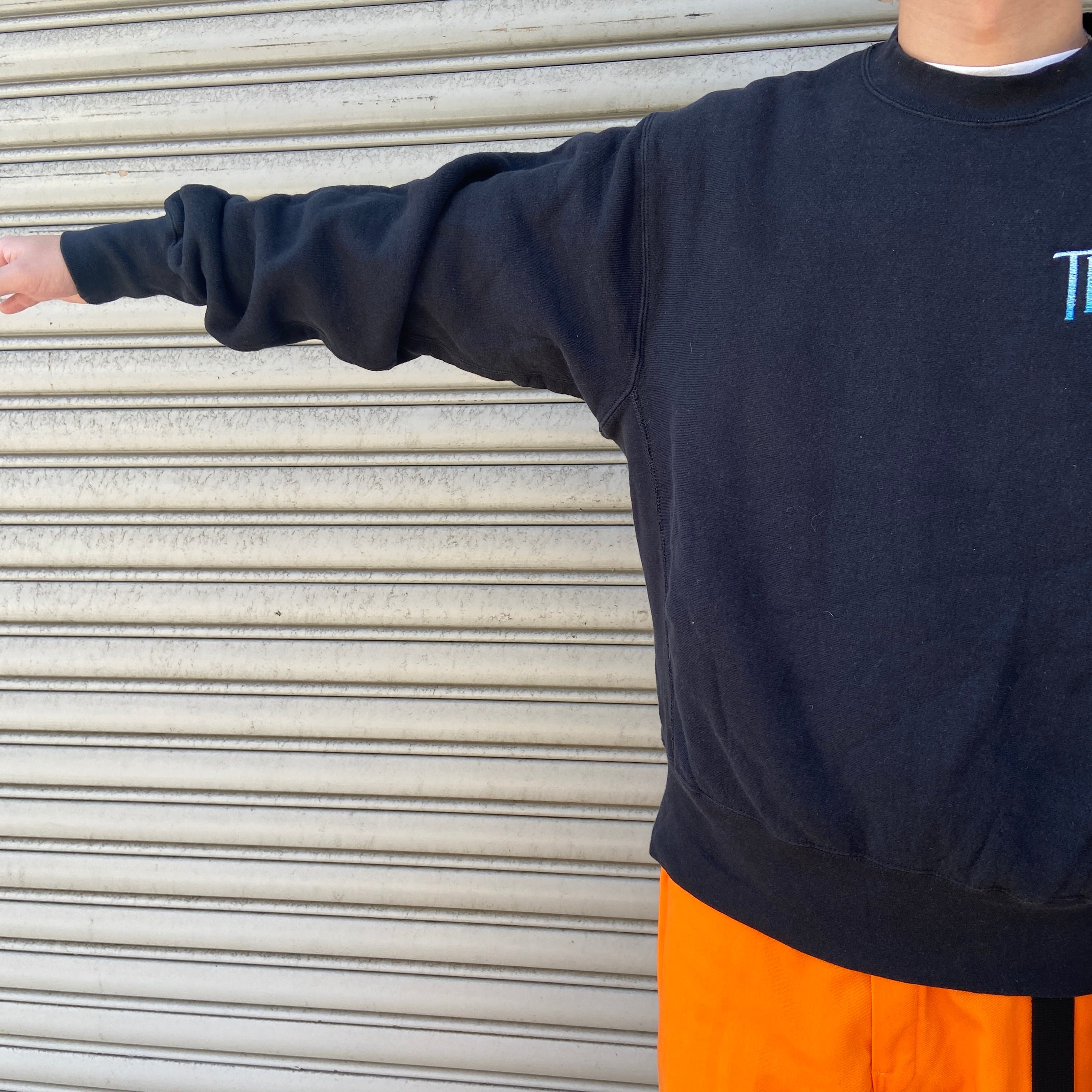 美品 90s USA製 タイタニックロゴ刺繍スウェット ムービー 美品 90s USA製 タイタニックロゴ刺繍スウェット ムービー