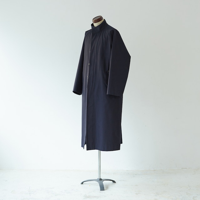 Stand collar Coat (Navy)