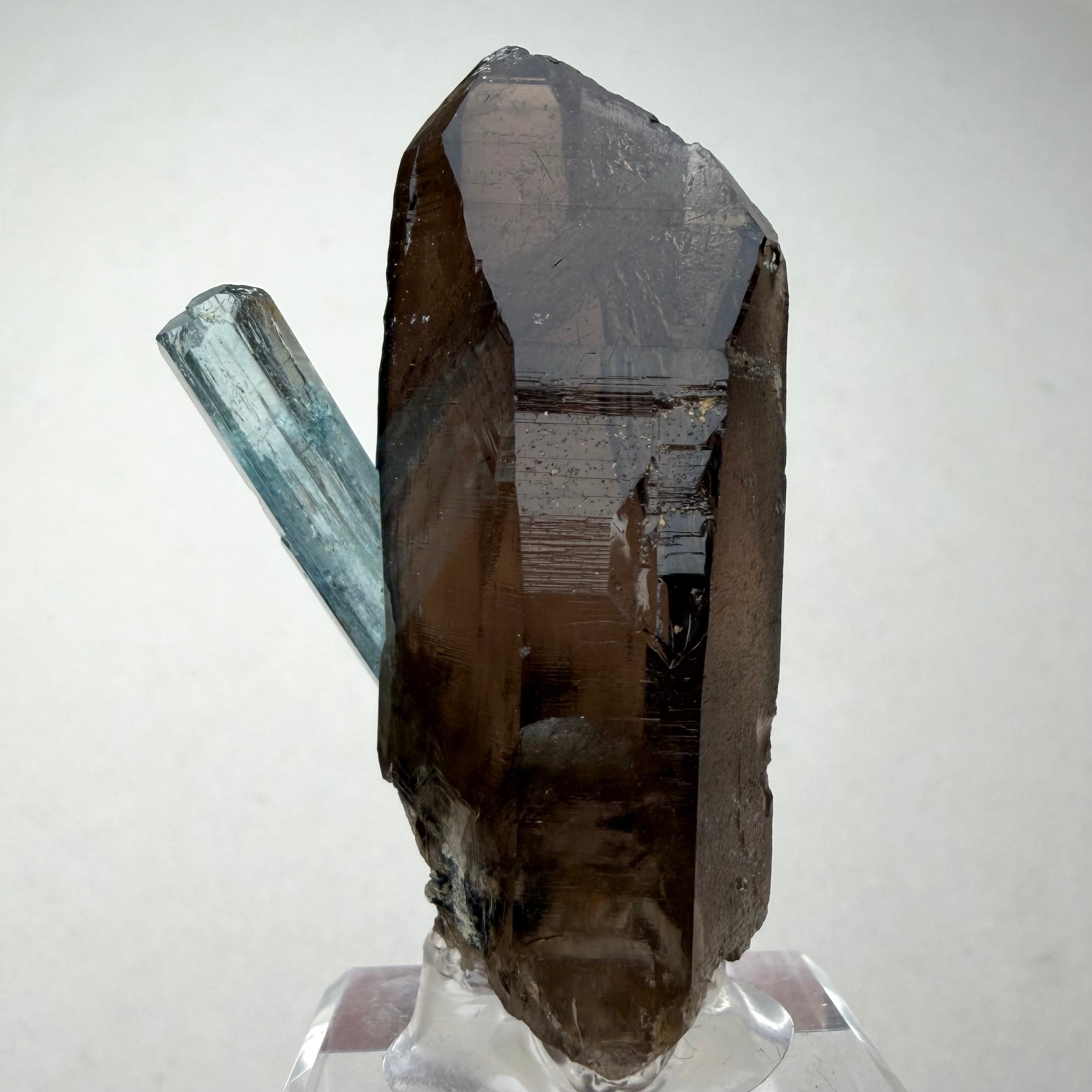 334 宝石質 クラスター アクアマリン スモーキークォーツ トルマリン アクアマリン / スモーキークォーツ【Aquamarine with Smoky Quartz