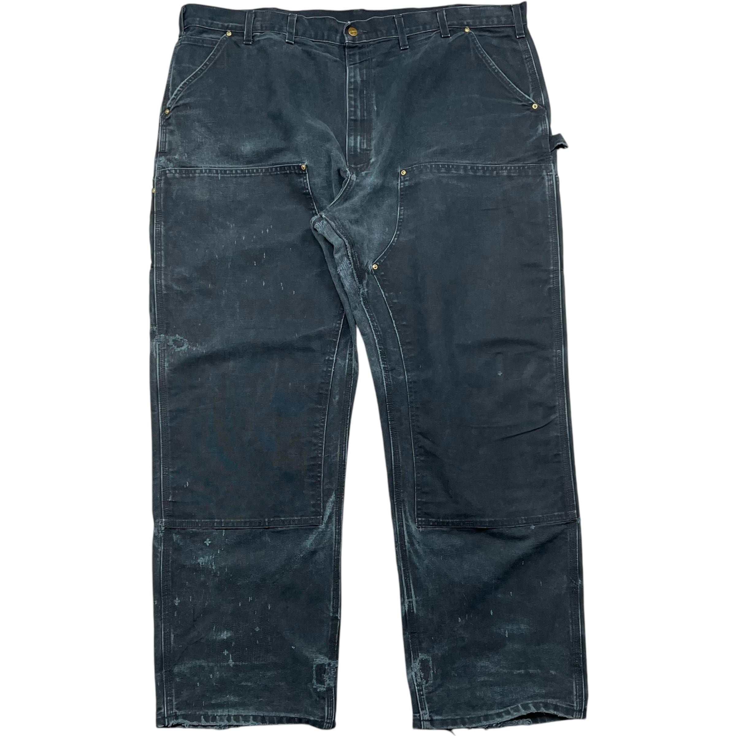 《実寸W46 L31》Carhartt カーハート ペインターパンツ ダブルニー フェード USA製 no.5082