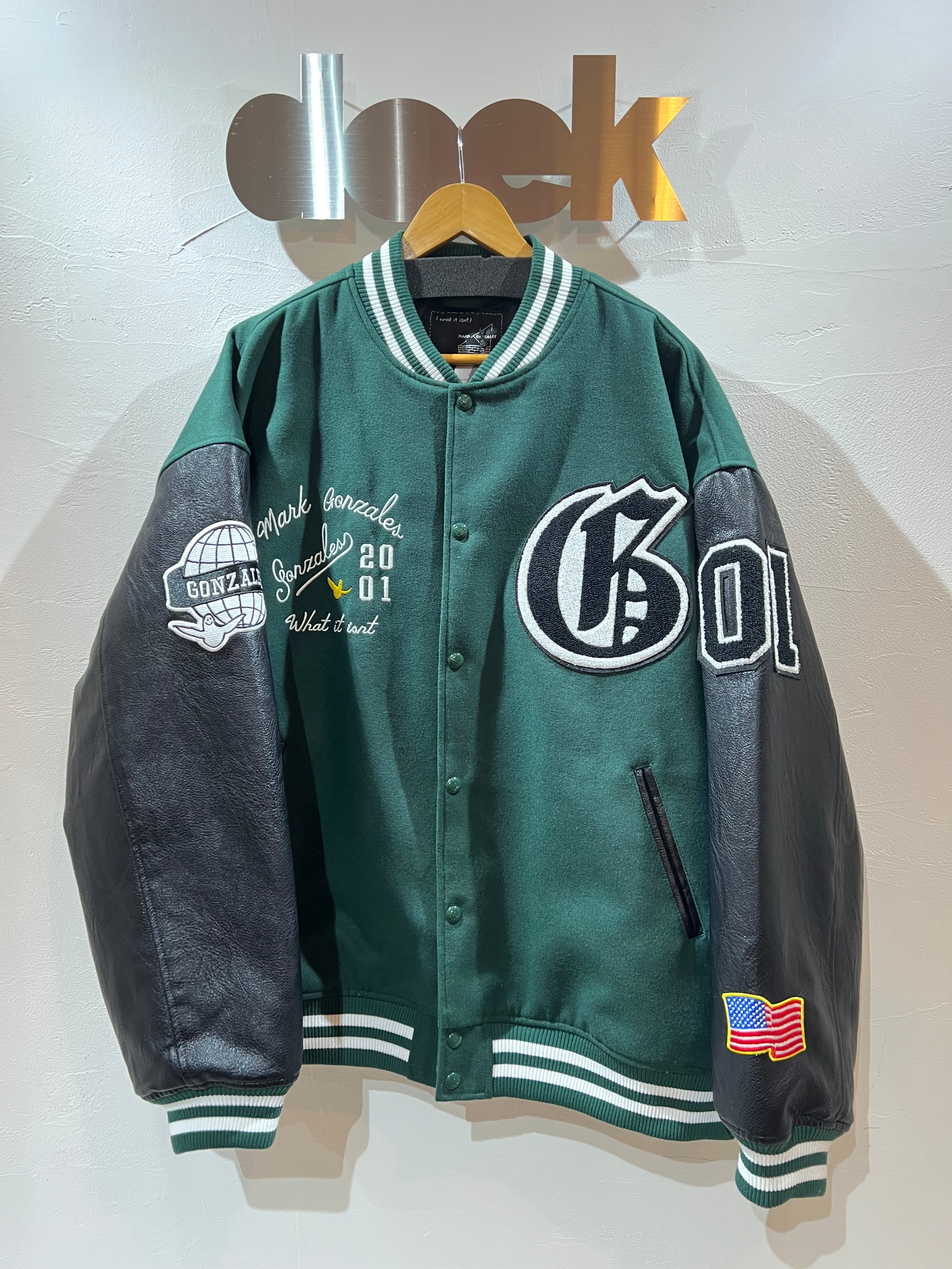 MARK GONZALES マークゴンザレス スタジャン GONZ LOGO STADIUM MARK GONZALES マークゴンザレス スタジャン GONZ LOGO STADIUM