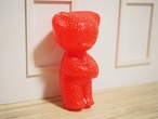 カラフルプラスチック ドイツのベア 赤いつぶつぶタイプ(目なし) 画像2