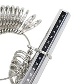 CNSTZBC 指輪 サイズ 測定 1号-30号対応 便利な リング 指輪 サイズ 調整 ＆ コンビハンマー 補修ツール 4点 セット スチール ジュエリー用 工具 道具 プラチナ