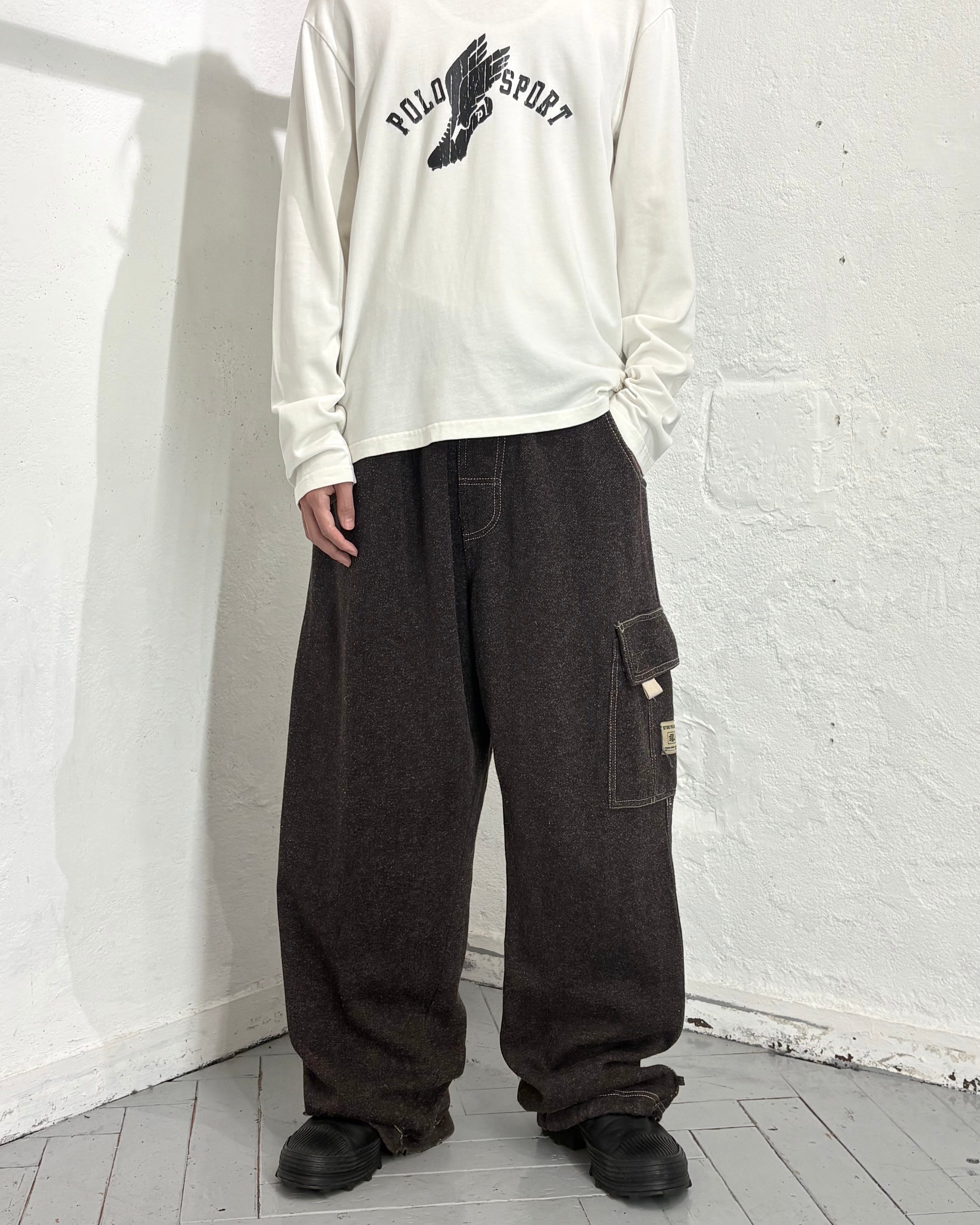 00s BEYOND THE LIMIT Wide Sweat Cargo Pants