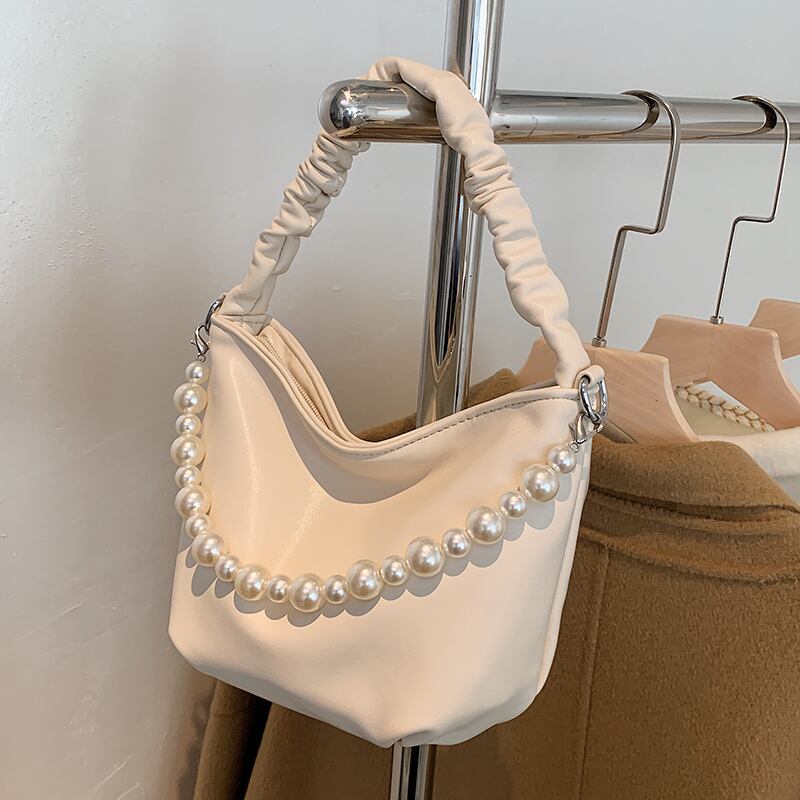 オータムスタンダードパール レトロ 秋物 真珠 メッセンジャーバッグ Tiancai_Wing_Bag97979532442