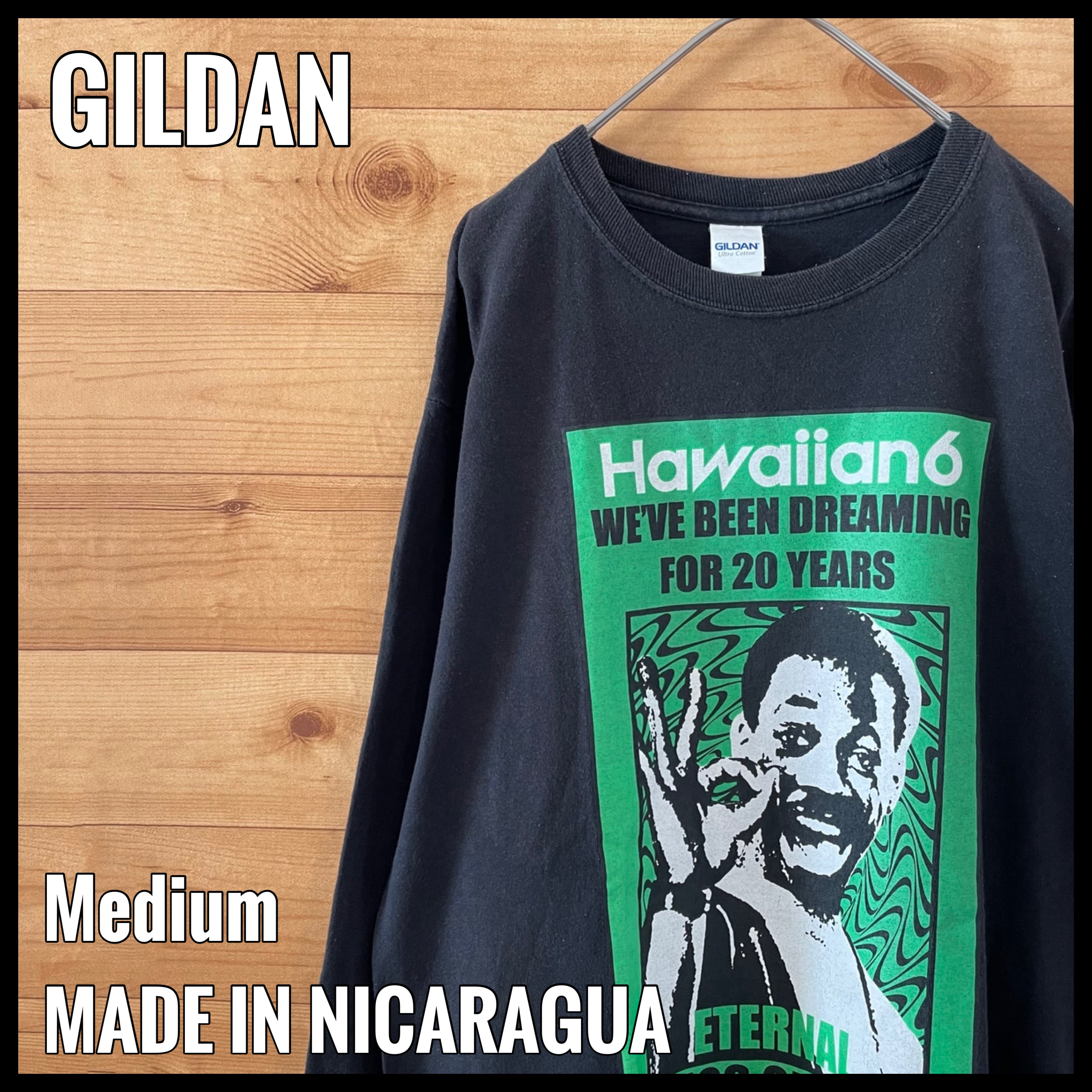 GILDAN ギルダン 企業 ロゴ プリント ロングTシャツ XL