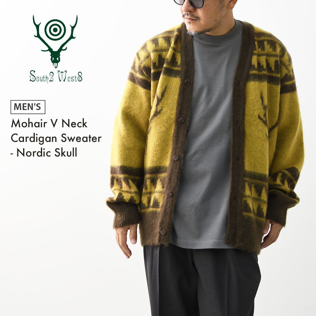SOUTH2 WEST8 [サウスツーウエストエイト] Mohair V Neck Cardigan