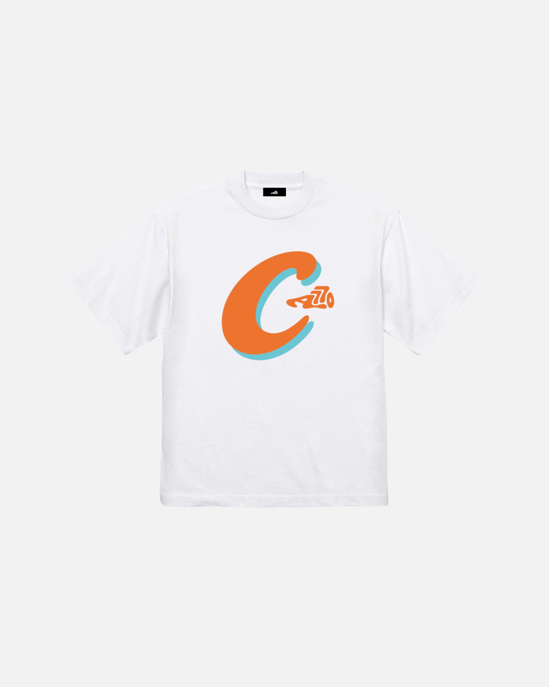 Aokicks×CRATE Big C Rugged S/S Tee WHITE/ORANGE