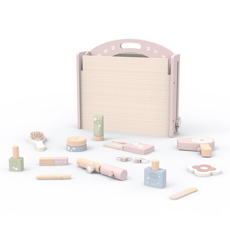 木製 ドレッサー セット 鏡付きドレッサーセット 木製メイクアップセットおもちゃ