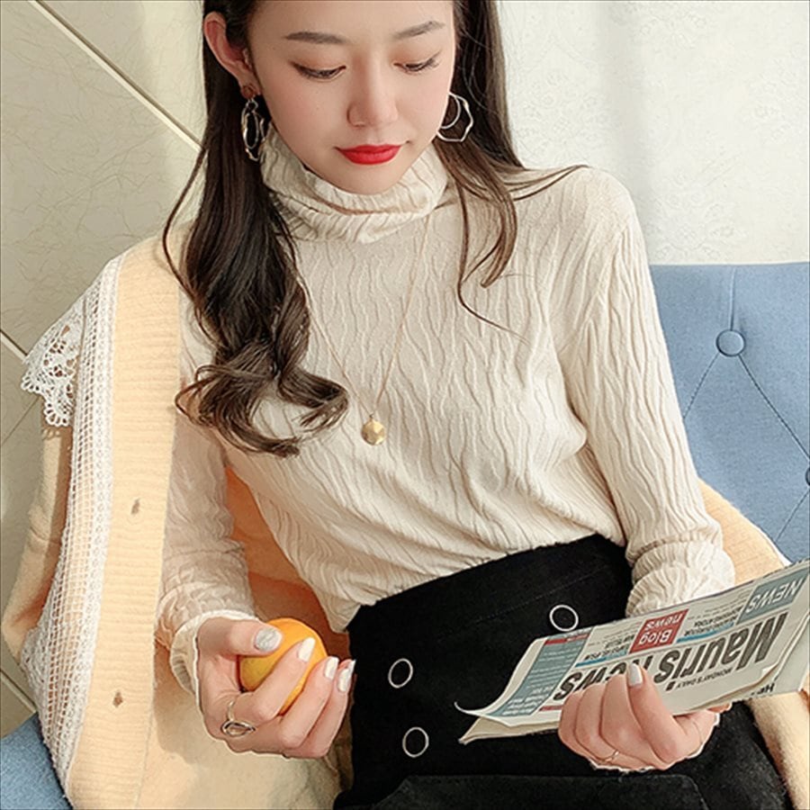 トップス ニットソー セーター ロング ロング丈 袖あり 半袖