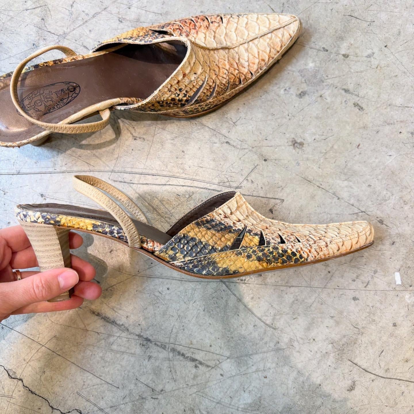 vintage leather mule | KILIG vintage