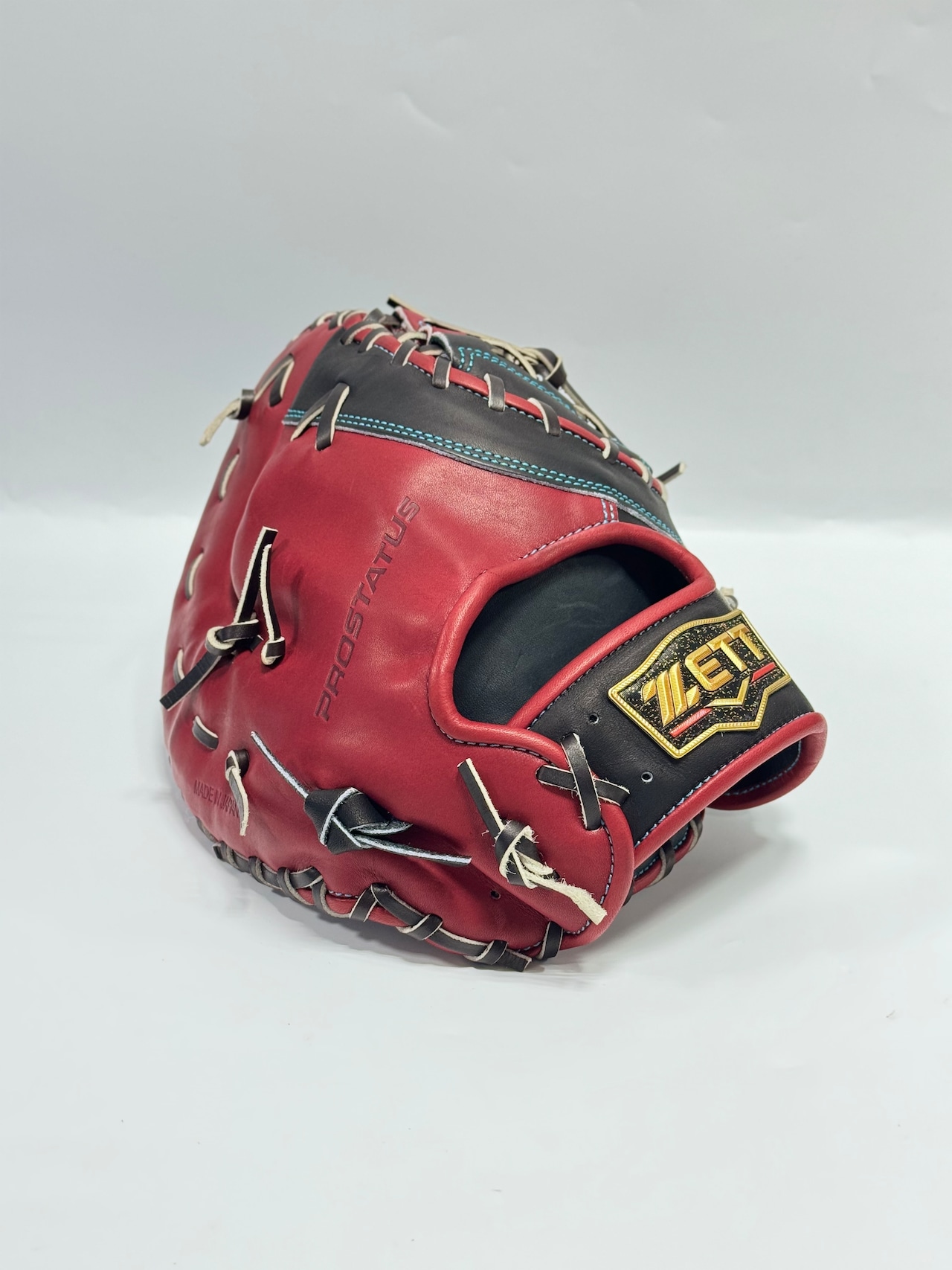 ZETT PROSTATUSーゼットプロステイタス michii supreme order 硬式グローブ ゼットミチイオリジナルグラブ 右投げ用 143型 (佐野恵太選手モデル) ブラック/ボルドーブラウン×ブラウン・画像3