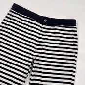 CAPRI カプリ ボーダー ショートパンツ 48ブラック×ホワイト メンズ