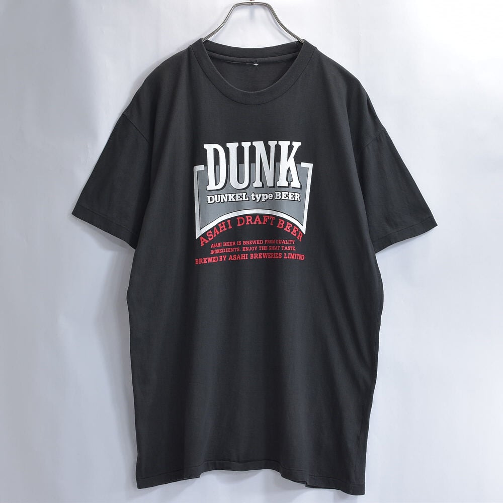 驚珍品！42年前？アサヒビール　ノベルティTシャツ 90s ASAHI DRAFT BEAR アサヒビール DUNK プリントTシャツ ジャパン