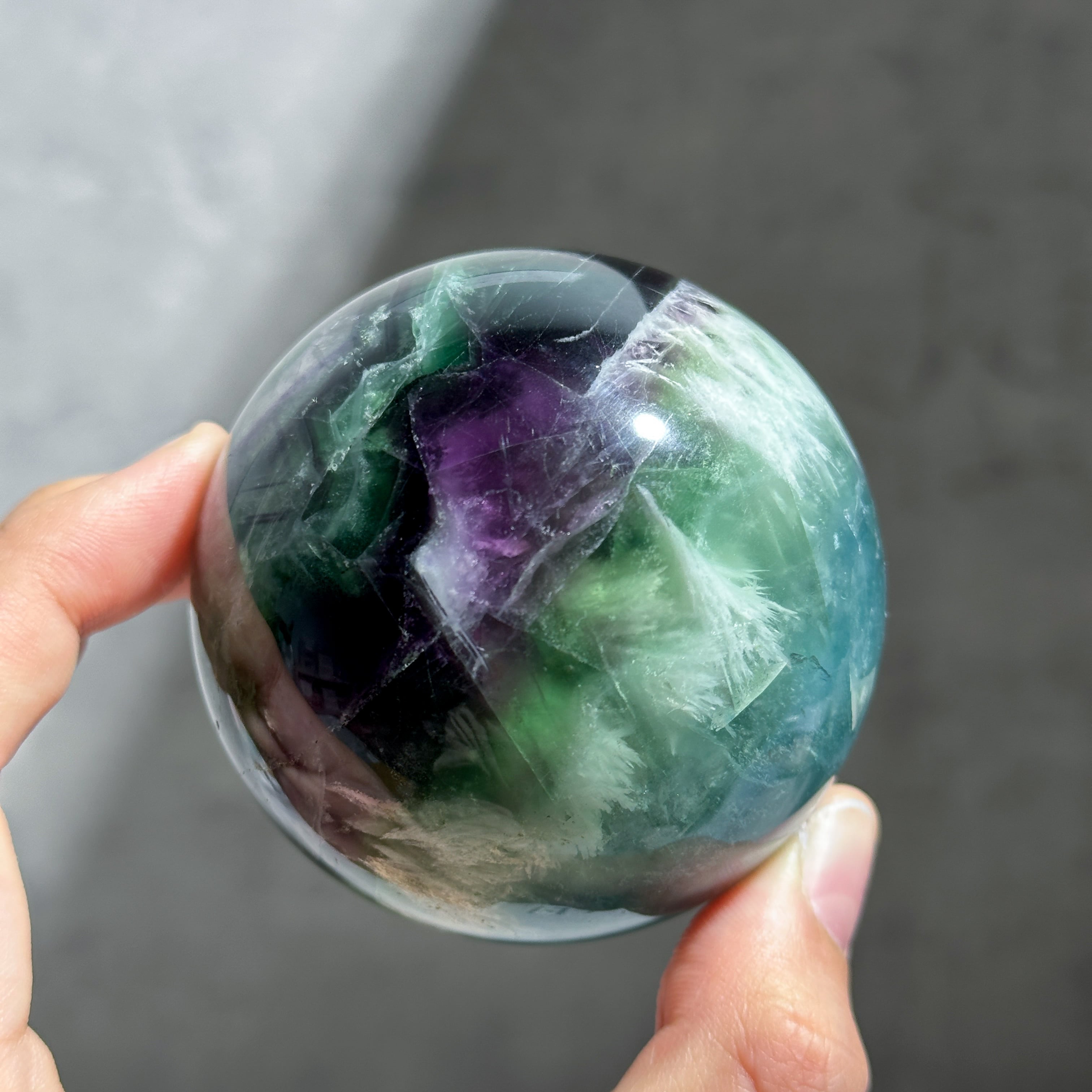エンジェルフェザーフローライト スフィア21◇ Angel Feather Fluorite